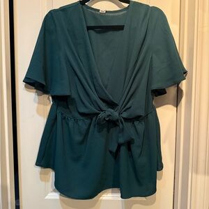 Elegant Teal Women's Top